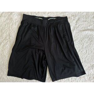 Men's CG black athletic shorts elastic and drawstring LARGE